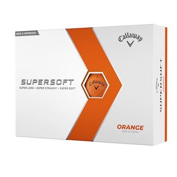 Picture of Callaway Supersoft Golf Balls 2023 Model - Matte Orange (2 for £45)