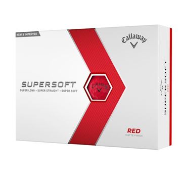 Picture of Callaway Supersoft Golf Balls 2023 Model - Matte Red (2 for £45)
