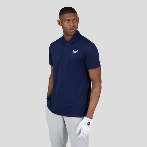 Picture of Castore Mens Essential Polo Shirt - Navy