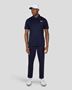 Picture of Castore Mens Tonal Stripe Polo Shirt - Midnight Navy