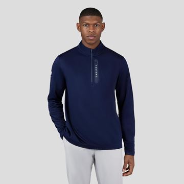 Picture of Castore Mens Soft Shell Tech Half Zip Pullover - Midnight Navy