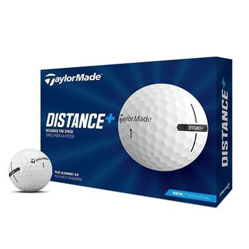 Picture of TaylorMade Distance+ Golf Balls - White 2022