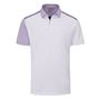 Picture of Ping Mens Mack Polo Shirt - White/Cool Lilac Multi