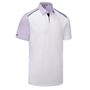 Picture of Ping Mens Mack Polo Shirt - White/Cool Lilac Multi