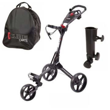 Picture of Sky Max Cube Push Trolley - Charcoal/Black
