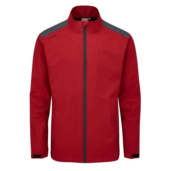 Picture of Ping Mens SensorDry S2 Waterproof Jacket  2023 - Firebrick/Asphalt