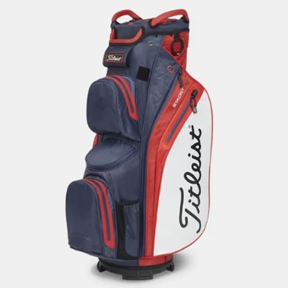 Picture of Titleist StaDry Waterproof Cart 14 Bag 2022 - Navy/White
