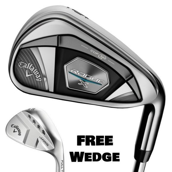 Picture of Callaway Rogue X Irons - Steel **FREE WEDGE**