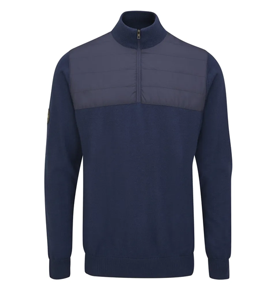 Picture of Ping Randle Men's Hybrid Half Zip Sweater - Oxford Blue