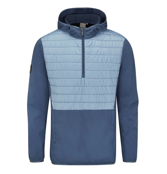 Picture of Ping Mens Norse S5 Zoned PrimaLoft Hooded Jacket - Stormcloud/Stone Blue