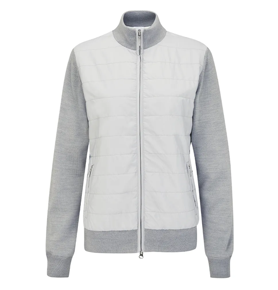 Picture of Ping Breanna Ladies Full Zip Hybrid Sweater - Shadow