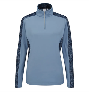 Picture of Ping Zenya Ladies Long Sleeve Top - Stone Blue Multi