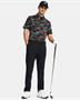 Picture of Under Armour Mens Playoff 3.0 Printed Polo - 1378677-008 - Black/Hydro Teal