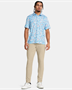 Picture of Under Armour Mens Playoff 3.0 Printed Polo - 1378677-109 - White/Sky Blue