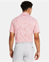 Picture of Under Armour Mens Playoff 3.0 Printed Polo - 1378677-811 - Coho/White