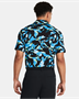 Picture of Under Armour Mens Playoff 3.0 Printed Polo - 1378677-006 - Capri/Black