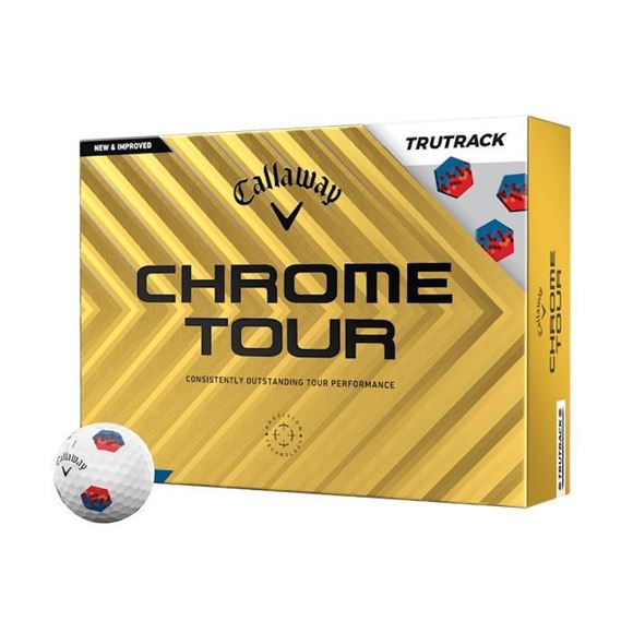 Picture of Callaway Chrome Tour Tru Track Golf Balls 2024 - White