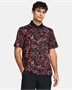 Picture of Under Armour Men's UA Tee To Green Printed Polo - 1383715-002 - Black/Red Solstice