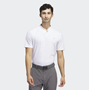 Picture of adidas Mens Sport Stripe Polo Shirt - IS8868 - White/Grey Two
