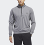 Picture of adidas Mens Lightweight 1/4 Zip Sweatshirt - IU4513 - Grey Three