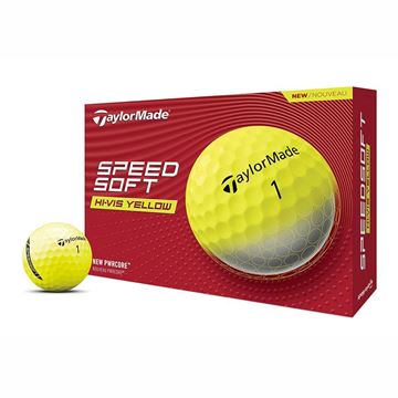 Picture of TaylorMade SpeedSoftGolf Balls - Hi-Vis Yellow 2024