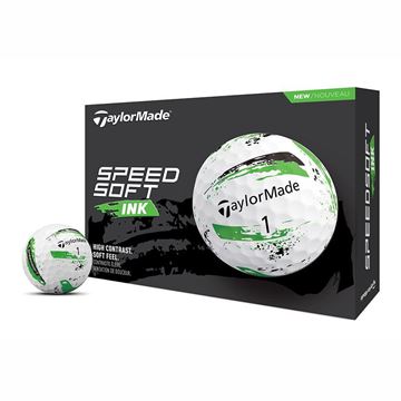 Picture of TaylorMade SpeedSoftGolf Balls - Green Ink 2024