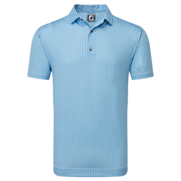 Picture of Footjoy Mens Scallop Shell Foulard Lisle Polo Shirt - 81578