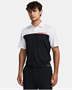 Picture of Under Armour Men's UA Tee To Green Color Block Polo - 1383139-001 -  Black/White