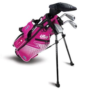 Picture of US Kids Girls UL7-45 4 Club Stand Set, Pink/White