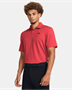 Picture of Under Armour Men's UA Tee To Green Polo - 1383714-814 - Solstice Red