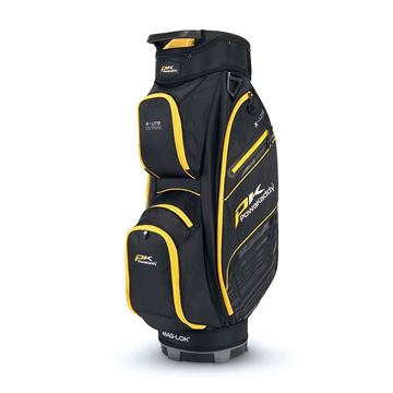 Picture of Powakaddy X-Lite Golf Cart Bag - Black with Yellow trim 2024