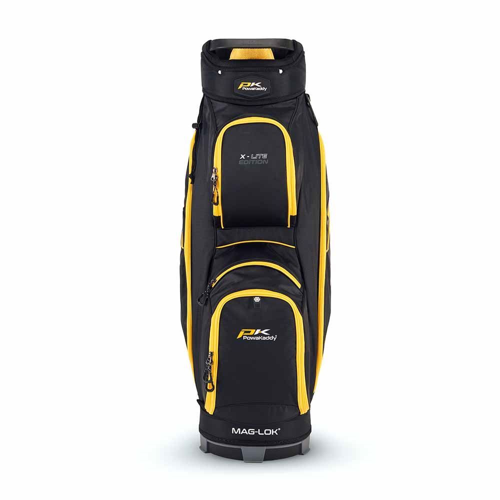PK XLite Golf Cart Bag Black with Yellow trim 2024