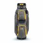 Picture of Powakaddy DLX-Lite Golf Cart Bag - Gun Metal with Yellow trim 2024