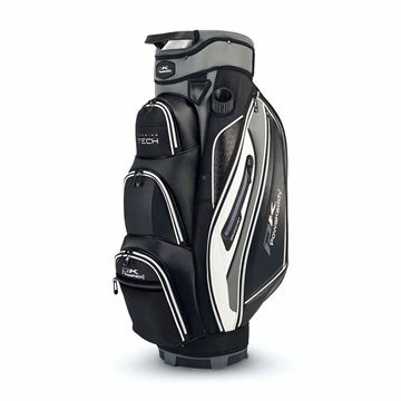 Picture of Powakaddy Premium Tech Golf Cart Bag - Gun Metal with White trim 2024