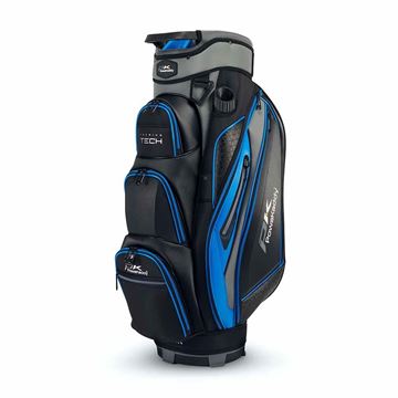 Picture of Powakaddy Premium Tech Golf Cart Bag - Gun Metal with Blue trim 2024