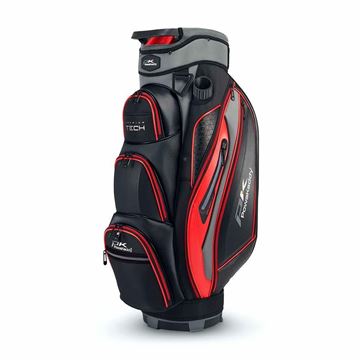 Picture of Powakaddy Premium Tech Golf Cart Bag - Gun Metal with Red trim 2024