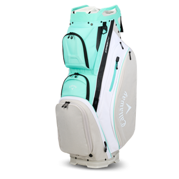 Picture of Callaway Org 14 Cart Bag - Aqua/White/Silver Heather