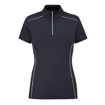 Picture of Ping Ladies Romana Stand Collar Polo Shirt - Navy