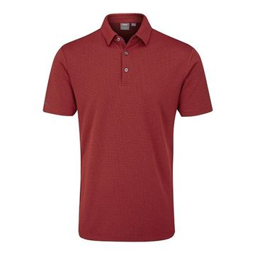 Picture of Ping Mens Halcyon Polo Shirt - Rich Red Multi
