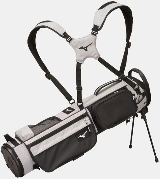 Picture of Mizuno BR-D2 Stand Bag - Heather Grey/Black