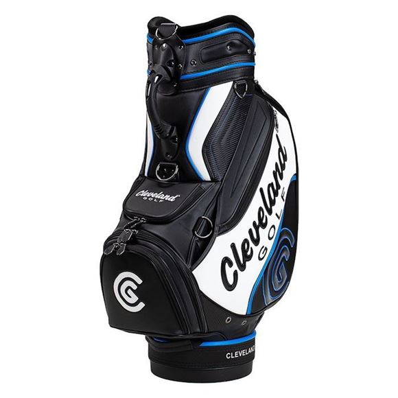 Picture of Cleveland Golf Tour Staff Bag - Black/White/Blue