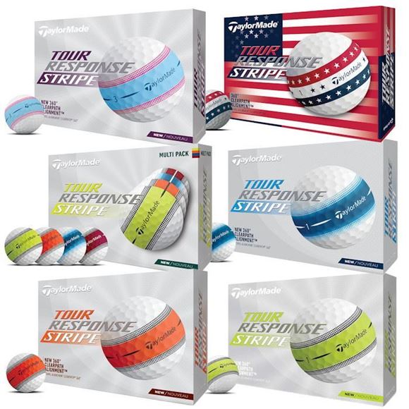 TaylorMade Tour Response Stripe Golf Balls Mix and Match 4 for 3 Promo