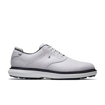 Picture of FootJoy Mens FJ Traditions Spikeless Golf Shoes - 57927 - White SALE