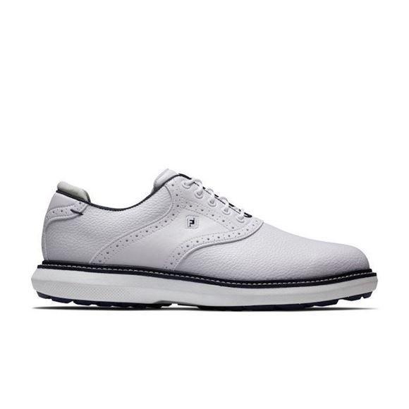Picture of FootJoy Mens FJ Traditions Spikeless Golf Shoes - 57927 - White SALE