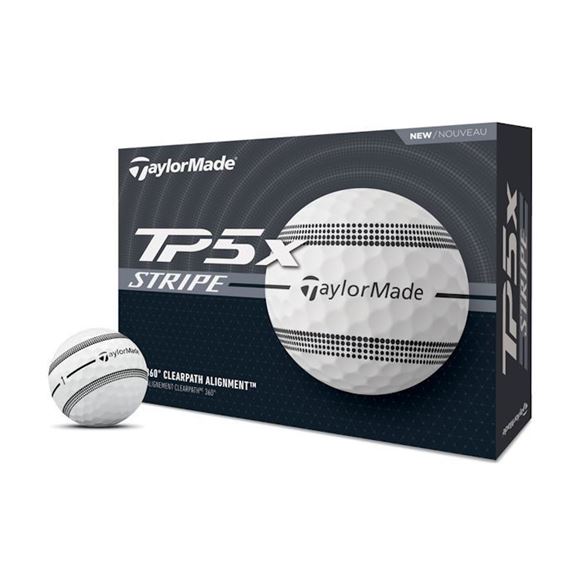 Picture of TaylorMade TP5x Stripe Golf Balls 2 For £75 White