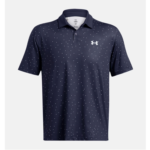 Picture of Under Armour Men's UA Tee To Green Printed Polo - Midnight Navy/Pitch Grey - 1383715