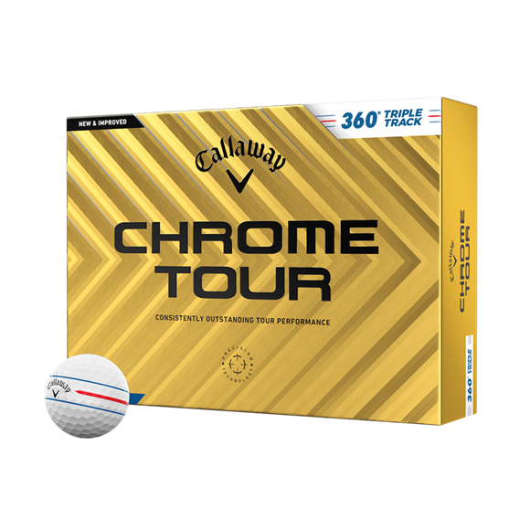 Picture of Callaway Chrome Tour Golf Triple Track Balls (Multi Buy) 2024 White