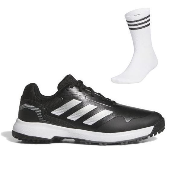 Picture of adidas Mens Traxion Response SL Golf Shoes - Black/White