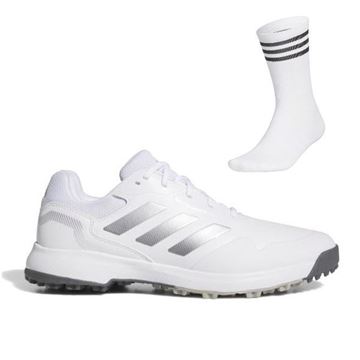 Picture of adidas Mens Traxion Response SL Golf Shoes - White/Silver