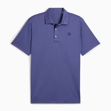 Picture of Puma Mens Pure 2.0 Polo Shirt - Blue Crystal